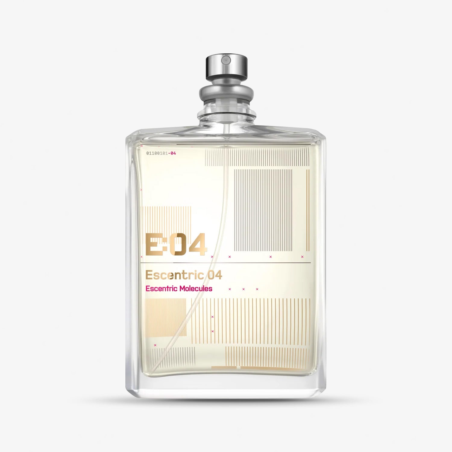 Parfümprobe Escentric Molecules Escentric 04 – frischer Sandelholz-Unisex-Duft mit Javanol, rosa Grapefruit, Wacholder und Rose